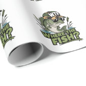 Papier Cadeau Le Don Fisher Où Le Poisson (Coin rond)