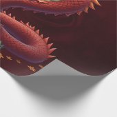 Papier Cadeau Le dragon serpent doré. (Coin)