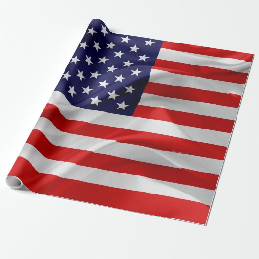 Papier Cadeau Le drapeau des États-Unis d'Amérique (Déroulé)