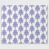 Papier Cadeau Le fantôme de style Chibi (Plat)