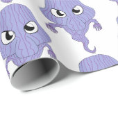 Papier Cadeau Le fantôme de style Chibi (Coin rond)