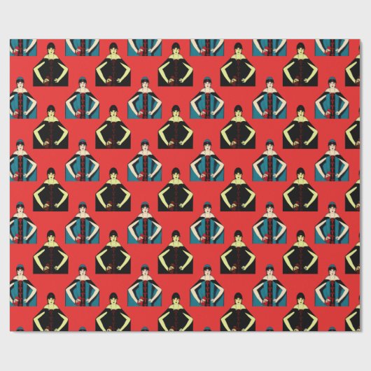 Papier Cadeau Le féministe art déco (Plat)