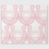 Papier Cadeau Le fer à cheval de la chance (Plat)