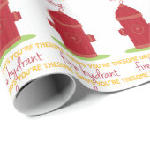 Papier Cadeau Le Feu Hydrant (Coin rond)