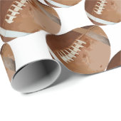 Papier Cadeau Le football (Coin rond)