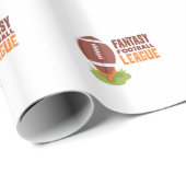 Papier Cadeau Le football d'imaginaire (Coin rond)