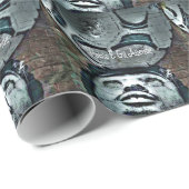 Papier Cadeau Le football est dans ma tête (Coin rond)