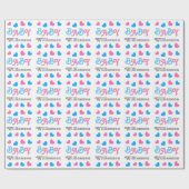 Papier Cadeau Le genre indiquent la collection A09 de coeurs de (Plat)