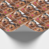 Papier Cadeau Le golden retriever quelqu'un vous aime (Coin)