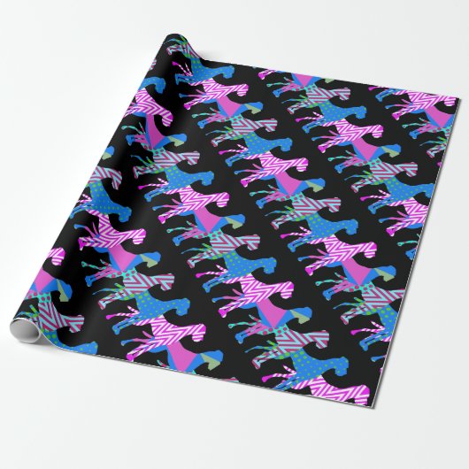 Papier Cadeau Le Grand Danois Pattern (Déroulé)