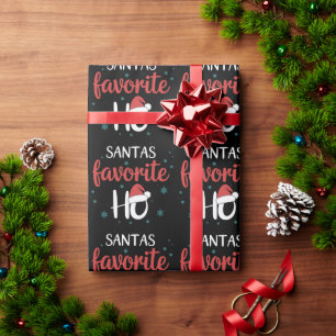 Papier Cadeau Le Ho de Noël préféré du Père Noël correspondant a