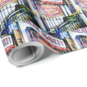 Papier Cadeau Le jardin de la sagesse de l'East Village (Coin rond)