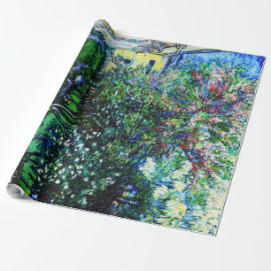 Papier Cadeau Le Jardin de l'Asile à Saint-Rémy, Van Gogh