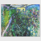 Papier Cadeau Le Jardin de l'Asile à Saint-Rémy, Van Gogh (Plat)