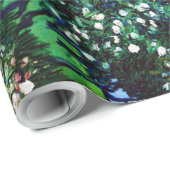 Papier Cadeau Le Jardin de l'Asile à Saint-Rémy, Van Gogh (Coin rond)