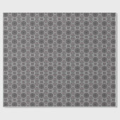 Papier Cadeau Le Jardin Fractal Argenté (Plat)