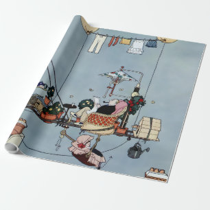 Papier Cadeau « Le jardin pliant » de W Heath Robinson