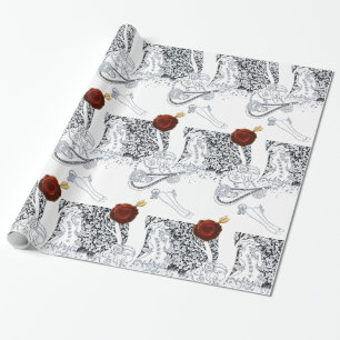 PAPIER CADEAU LE JOUR DE VALENTINE LES AMOUREUX ROMANTIQUES DU C