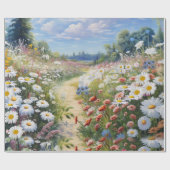 Papier Cadeau le langage des fleurs (Plat)