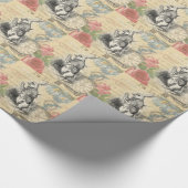 Papier Cadeau Le lapin blanc Alice au pays des merveilles (Coin)