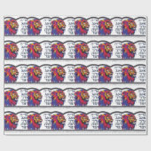 Papier Cadeau Le lion a hurlé (Plat)