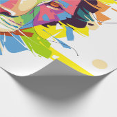 Papier Cadeau Le Lion pop art (Coin)