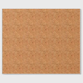 Papier Cadeau Le look de Macadamia Cork Burl Wood Grain (Plat)