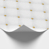Papier Cadeau Le Luxe de Seamless White and Gold 1 (Coin)