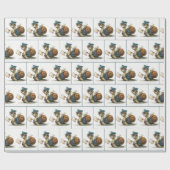 Papier Cadeau Le Mailman d'escargot livre du courrier (Plat)