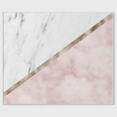 Papier Cadeau Le marbre opacifie la géométrie (Plat)