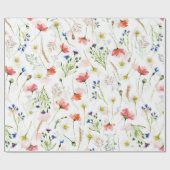 Papier Cadeau Le Meadow Fleur sauvage scandinave (Plat)