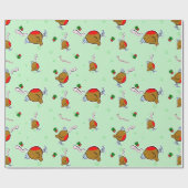 Papier Cadeau Le merle de coup sec et dur de coup sec et dur (Plat)