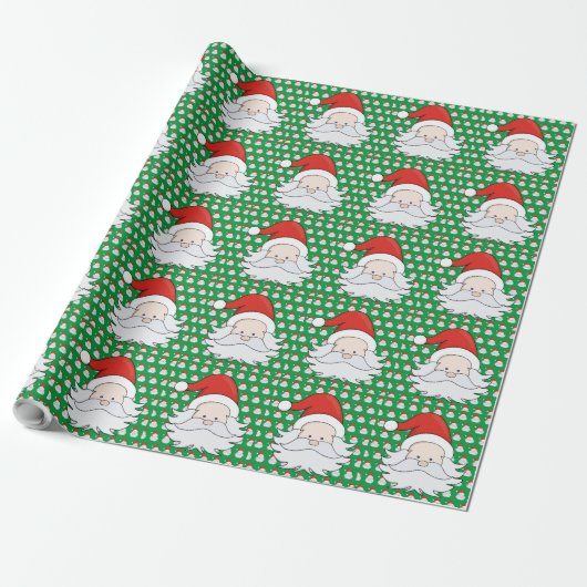 Papier Cadeau Le mignon Père Noël (Déroulé)