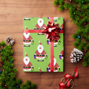 Papier Cadeau Le mignon Père Noël