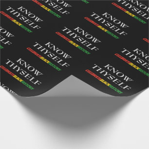 Papier Cadeau Le Mois de l'histoire des Noirs SE CONNAÎT MOtivat