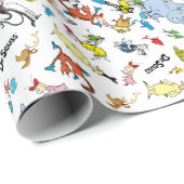 Papier Cadeau Le monde du Dr Seuss Motif (Coin rond)