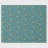 Papier Cadeau Le Motif blanc Lotus Alligator Waters (Plat)