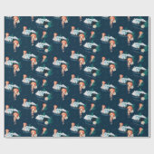 Papier Cadeau Le Motif de la méduse blanche Lotus Ocean (Plat)