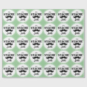 Papier Cadeau Le Motif de la moustache Stache (Plat)