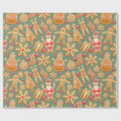 Papier Cadeau Le motif de Noël le plus typique (Plat)