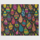 Papier Cadeau Le motif décoratif laisse tomber l'arrière - plan  (Plat)