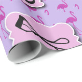 Papier Cadeau Le Motif du logo cosmétique (Coin rond)