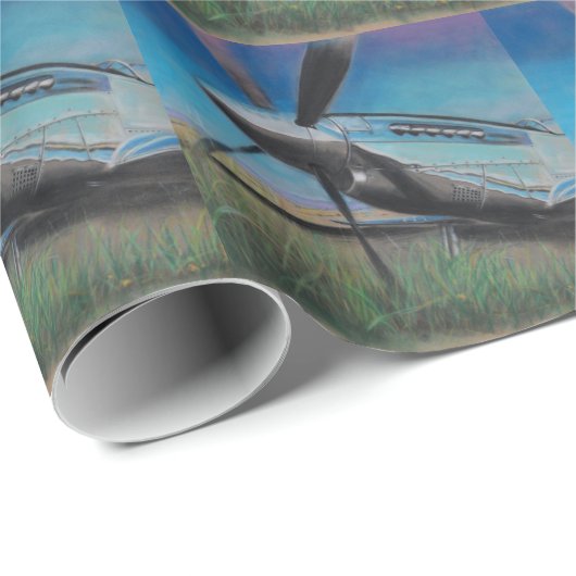 Papier Cadeau Le mustang (Coin rond)