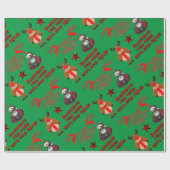 Papier Cadeau Le nez rouge de Rudolph n'est pas illuminé par les (Plat)