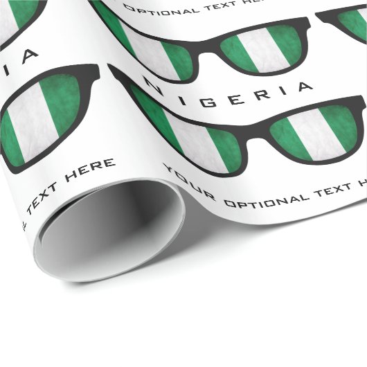 Papier Cadeau Le Nigéria ombrage l'enveloppe faite sur commande (Coin rond)