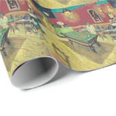 Papier Cadeau Le Night Café de Van Gogh (Coin rond)