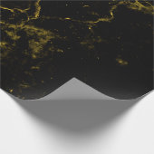 Papier Cadeau le noir chic moderne élégant élégant et l'or (Coin)
