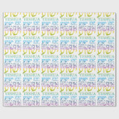 Papier Cadeau Le nom de Yeshua dans hébreu et l'anglais - Jésus (Plat)