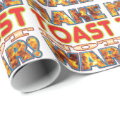 Papier Cadeau Le pain grillé font X (Coin rond)