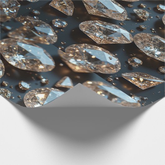 Papier Cadeau Le papier d'emballage en diamant a l'air d'un vrai (Coin)